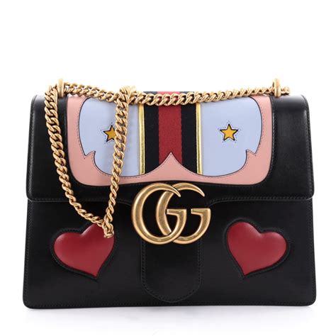 gucci web heart bag|gucci over shoulder bag.